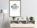 Poster - King of the Arctic  - zwart passepartout