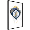 Poster - Little Penguins  - zwart