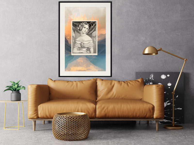Poster - Beauty from Centuries Ago  - zwart passepartout