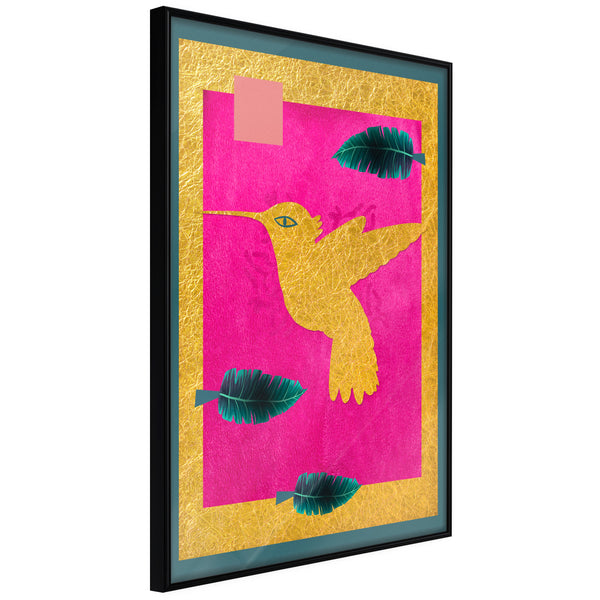 Poster - Native American Hummingbird  - zwart