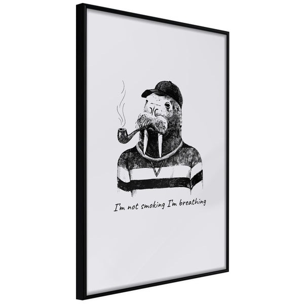Poster - Captain Walrus  - zwart