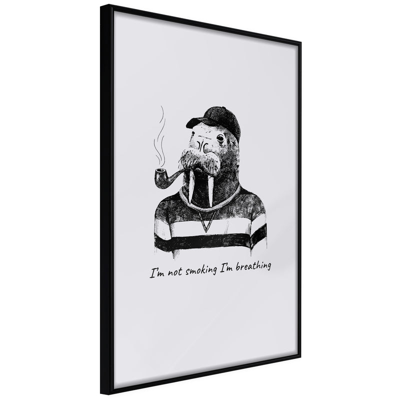 Poster - Captain Walrus  - zwart