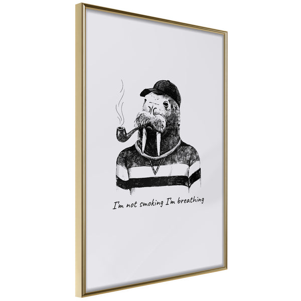 Poster - Captain Walrus  - goud