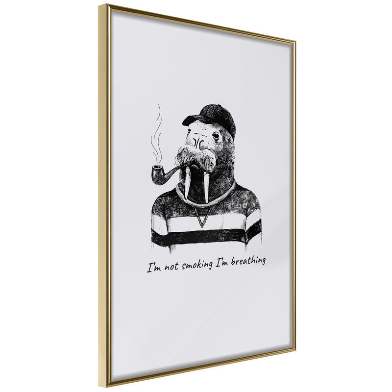 Poster - Captain Walrus  - goud