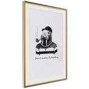 Poster - Captain Walrus  - goud passepartout