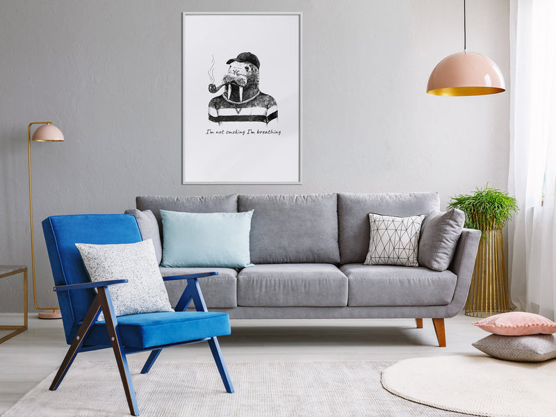 Poster - Captain Walrus  - wit