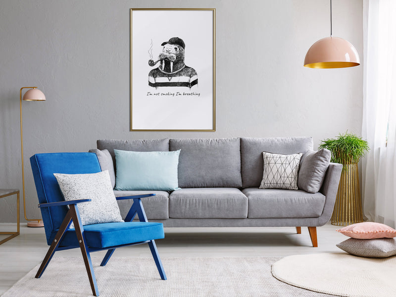 Poster - Captain Walrus  - goud