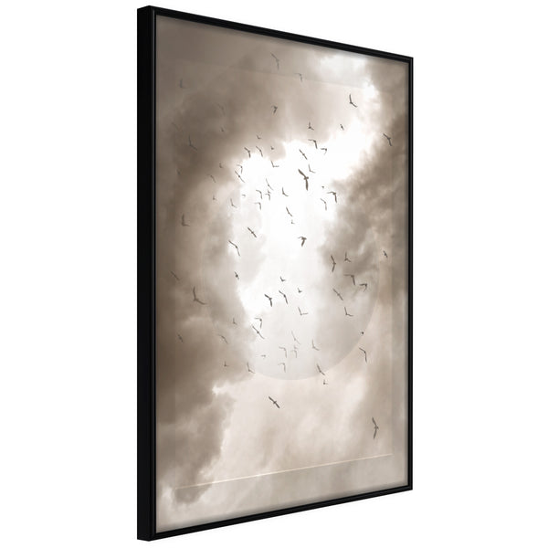 Poster - Disturbed Flight  - zwart