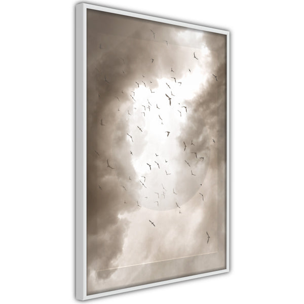 Poster - Disturbed Flight  - wit