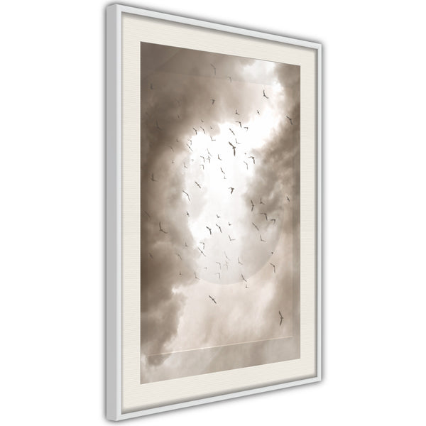 Poster - Disturbed Flight  - wit passepartout