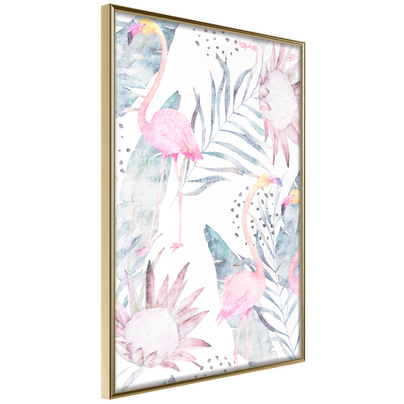 Poster - Faded Cretonne  - goud