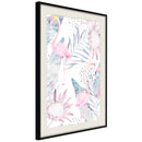 Poster - Faded Cretonne  - zwart passepartout