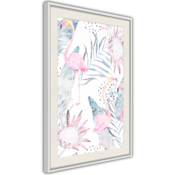 Poster - Faded Cretonne  - wit passepartout