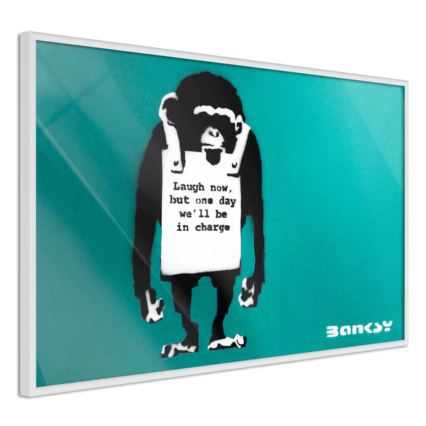 Poster - Banksy: Laugh Now  - wit