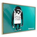 Poster - Banksy: Laugh Now  - goud