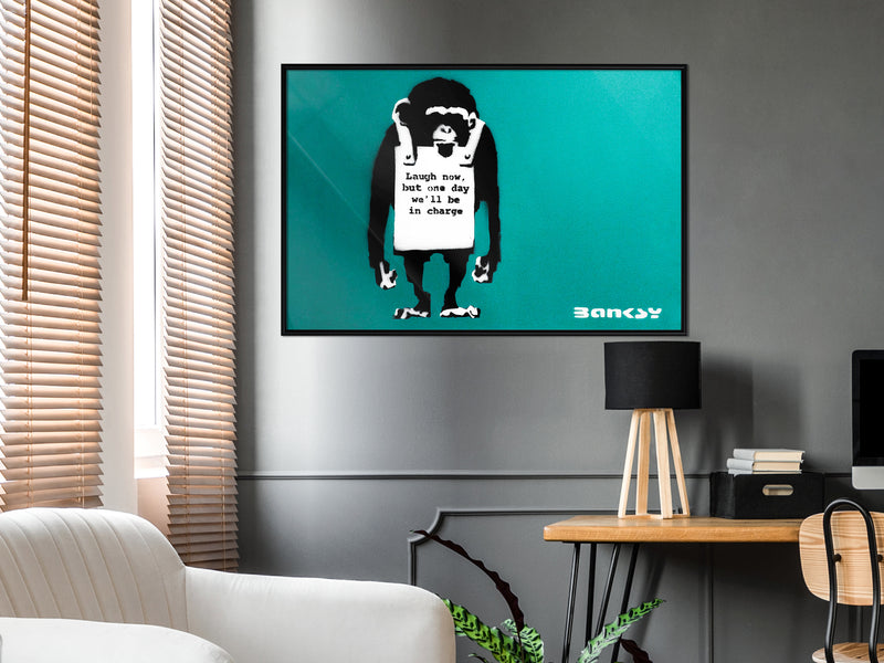 Poster - Banksy: Laugh Now  - zwart