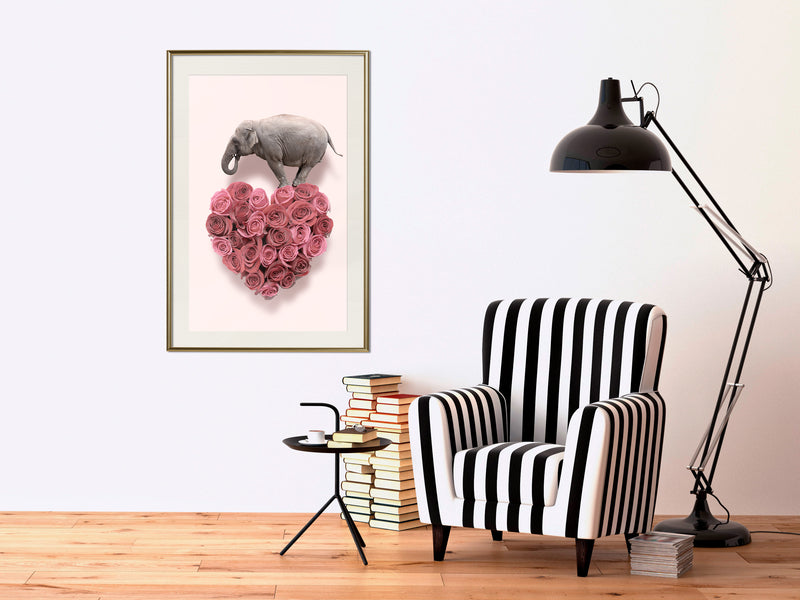 Poster - Proof of Love  - goud passepartout