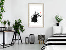 Poster - Banksy: Rat Photographer  - goud passepartout