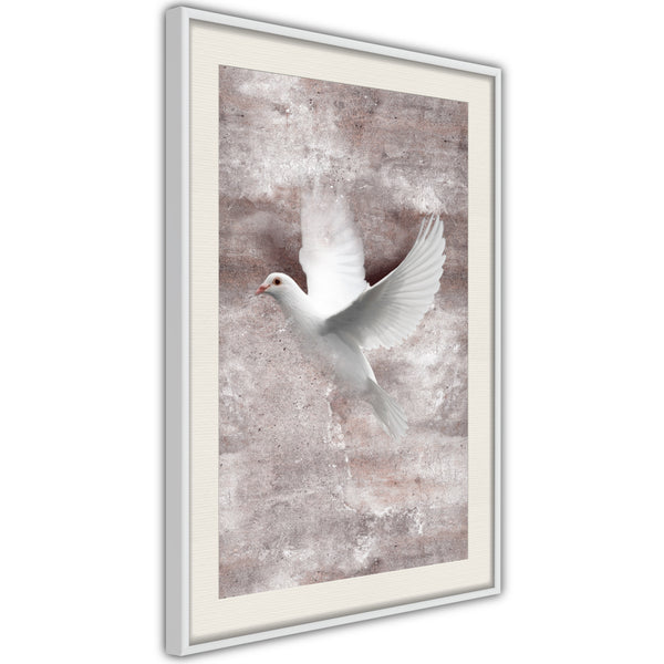 Poster - White Dreams  - wit passepartout