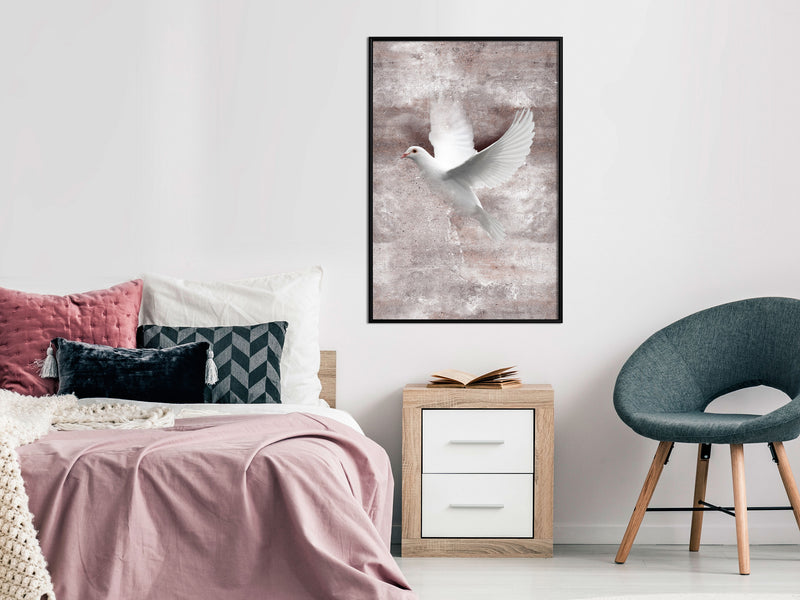Poster - White Dreams  - zwart