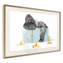 Poster - Break the Rules  - goud passepartout