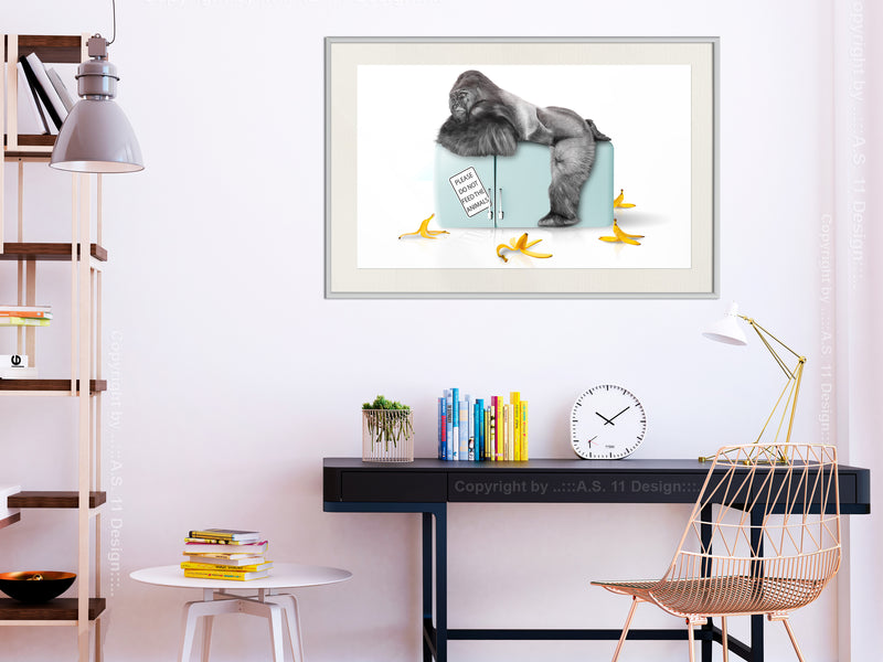 Poster - Break the Rules  - wit passepartout