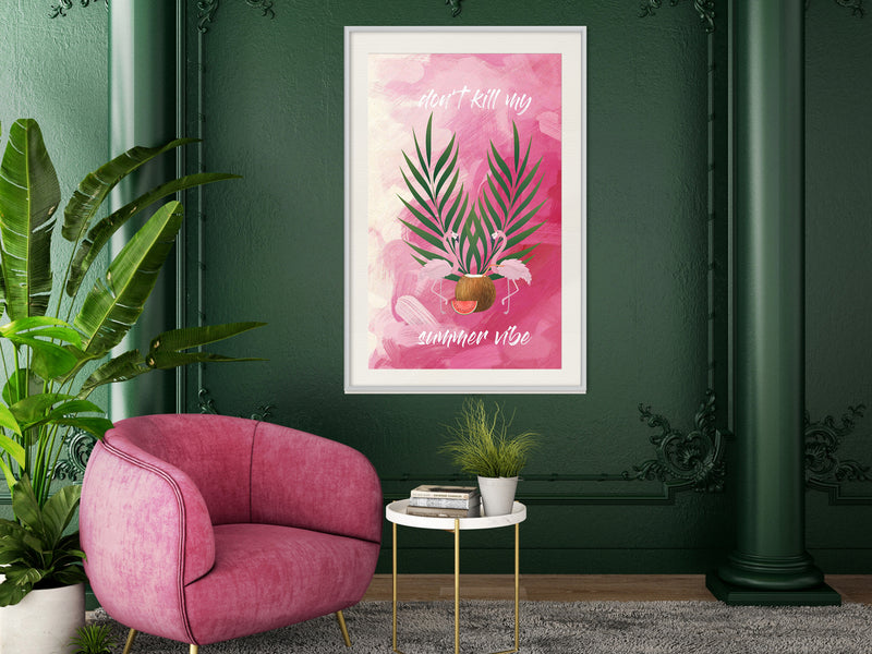 Poster - Back to the Summer  - wit passepartout