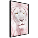 Poster - Dreamy Lion  - zwart