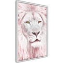 Poster - Dreamy Lion  - wit