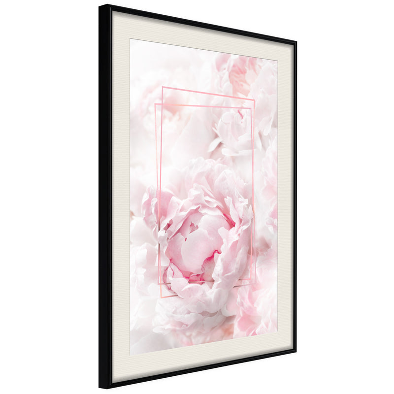 Poster - Floral Dreams  - zwart passepartout