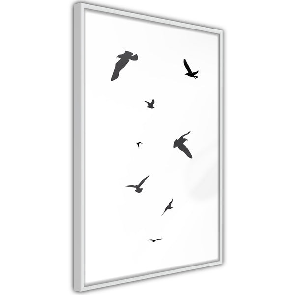 Poster - Birds  - wit