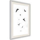 Poster - Birds  - wit passepartout