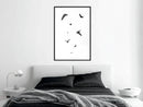 Poster - Birds  - zwart
