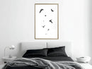 Poster - Birds  - goud