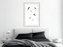 Poster - Birds  - wit passepartout