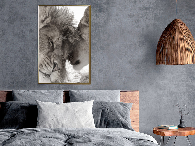 Poster - Predatory Couple  - goud