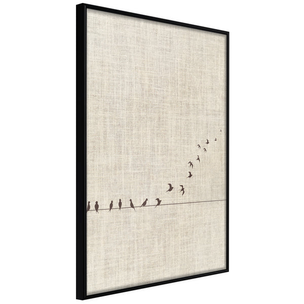 Poster - Learning to Fly  - zwart