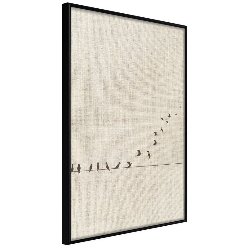 Poster - Learning to Fly  - zwart