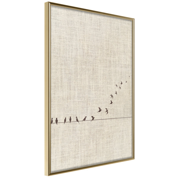 Poster - Learning to Fly  - goud