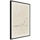 Poster - Learning to Fly  - zwart passepartout