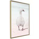 Poster - Walking Goose  - goud