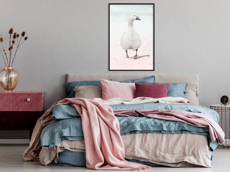 Poster - Walking Goose  - zwart