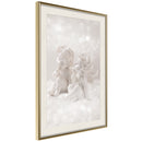 Poster - Cute Angels  - goud passepartout
