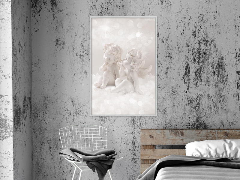 Poster - Cute Angels  - wit