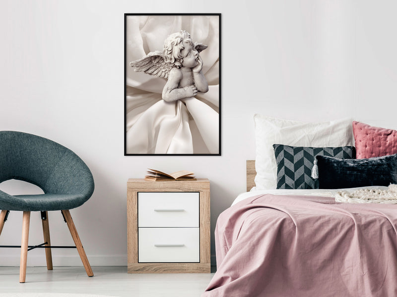 Poster - Little Angel  - zwart