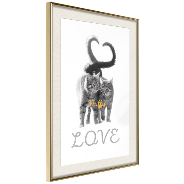 Poster - Side by Side  - goud passepartout