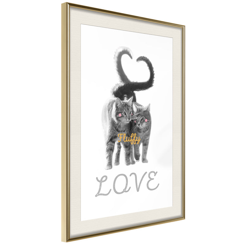 Poster - Side by Side  - goud passepartout