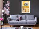 Poster - Cat Love  - zwart passepartout