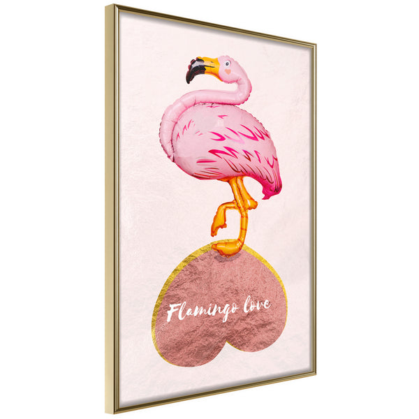 Poster - Everybody Needs Love  - goud