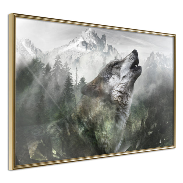 Poster - Wolf's Territory  - goud